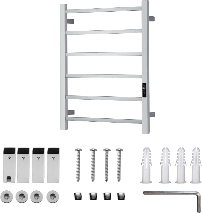 Heated Towel Racks for Bathroom, Wall Mounted Electric Towel Warmer Racks - Image 7