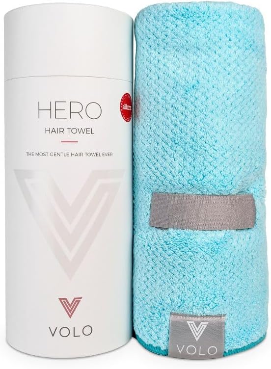 VOLO Hero Hair Towel – Ultra Soft Nanoweave™ Microfiber, Super Absorbent Quick by VOLO