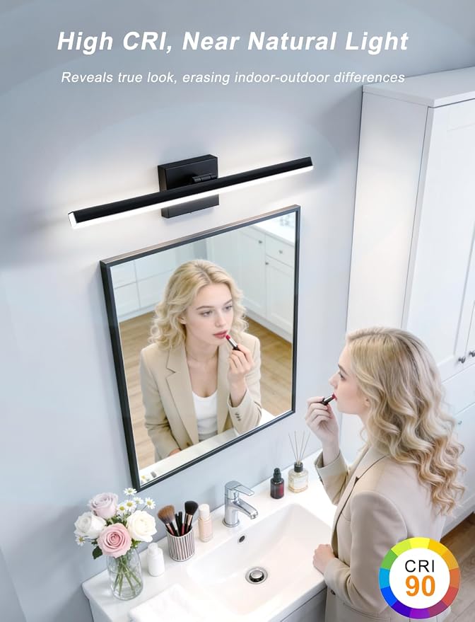 IZORRO Modern Bathroom Vanity Light 24 inch, 16W Dimmable Led Bathroom Light - Image 3
