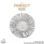 Shower Cap for Women Reusable Extra Large Shower Caps for Men Satin Double - Image 5