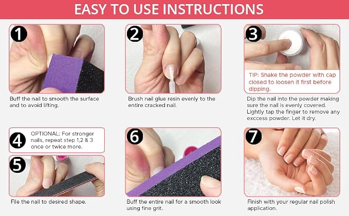 Professional Nail Repair Kit for Broken Cracked Split and Weak Nails. Easy to - Image 3