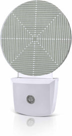 Night Lights Auto Sensor Sage Green Aesthetic Night Light Lines Perspective Box by Home+L6