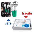 Ice Globes for Facials | Unbreakable Steel Cooling Roller | Cryo Sticks for - Image 7