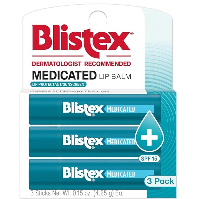 Blistex Medicated Lip Balm, 0.15 Ounce, SPF 15 Sun Protection, Seals in Moisture by BLISTEXLIPCARE
