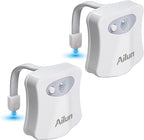 Toilet Night Light 2Pack by Ailun Motion Sensor Activated LED Light 8 Colors - Image 2