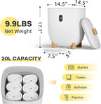 GarveeLife 20L Towel Warmer Bucket 20L, Portable Hot Air Towel Dryer & Freshener - Image 2