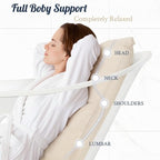 Luxury Bath Pillow for Bathtub, Soft & Comfortable Head Neck & Back Support - Image 2