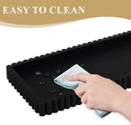 Silicone Bathroom Tray Small Vanity Organizer Rectangle Sink Caddy Sponge - Image 4
