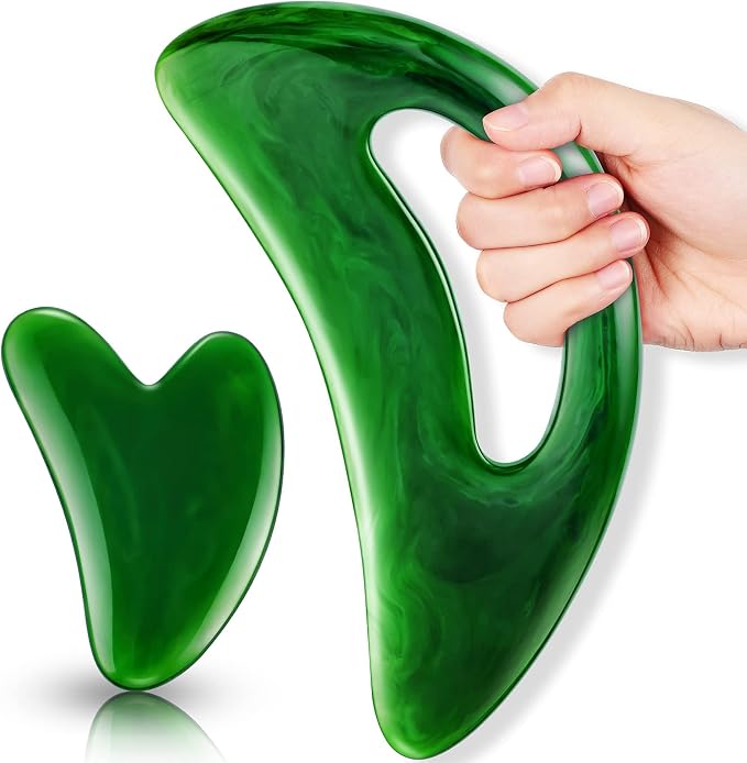 BBTO 2 Pcs Body Gua Sha Tool Large Resin Scraping Tools by BBTO