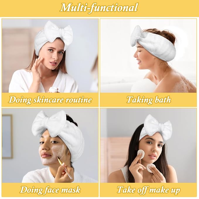 Shintop Skincare Headband, Soft Spa Headband Makeup Headwear - Image 6