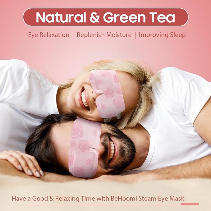 BeHoomi 30Packs Steam Eye Mask, Heated Eye Mask Warm Compress - Image 2