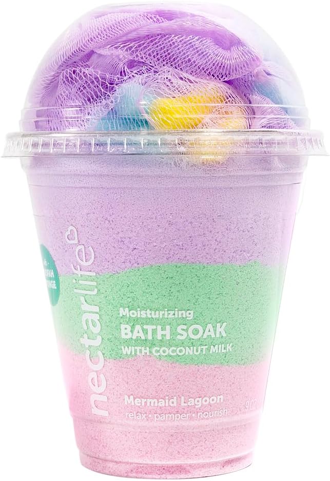Milkshake Bath Soak, Bubble Bath Soak, Natural Detox Foaming Bath Soak by NectarLife