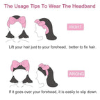 Casoty 6 Pcs Hairband, Soft Coral Fleece Spa Headbands, Bow Headband - Image 8