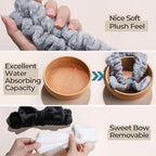 LEOBRO Spa Headband, Bow Skin Care Headband - Image 5