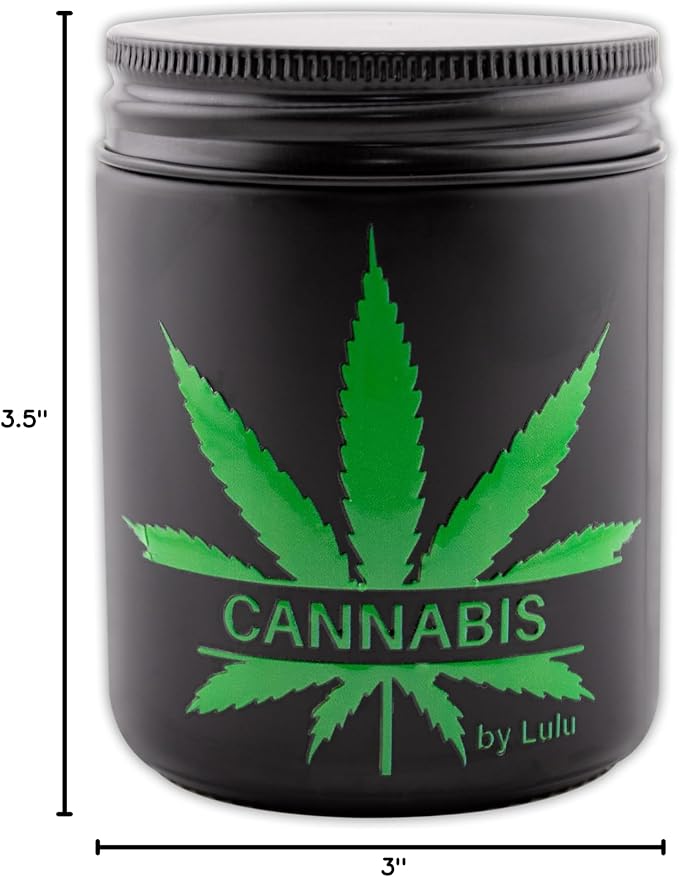 Lulu Candles | Cannabis | Luxury Scented Soy Jar Candle | Hand Poured in The - Image 4