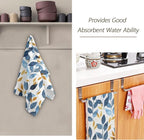 Blue and Gold Leave Branches Hand Towels - Image 6