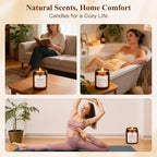 6-Pack Scented Soy Candle Set – Lavender Vanilla, Eucalyptus, Sandalwood - Image 6
