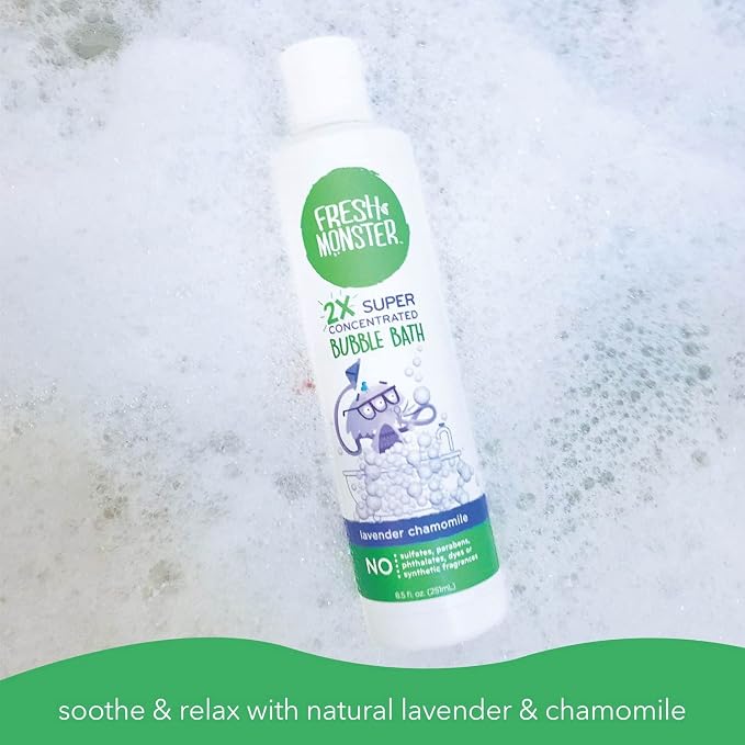 Fresh Monster Kids Foaming Bubble Bath | Hypoallergenic, Natural - Image 5