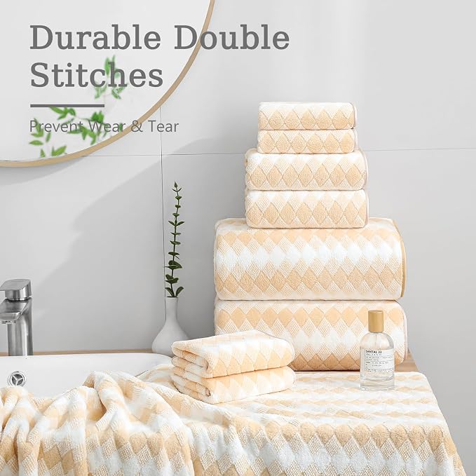 4 Piece Extra Large Bath Towel Set Oversized Bath Sheet 35"x70" Bathroom Towel - Image 6