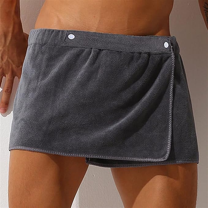 Men Soft Wearable Bath Towel Short Pants Soft Mircofiber Swimming Beach Towel - Image 4