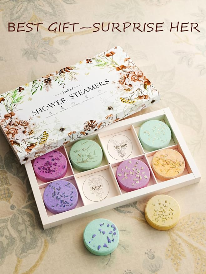 Shower Steamers Aromatherapy Stocking Stuffers 8 Scents, Christmas Gifts - Image 6