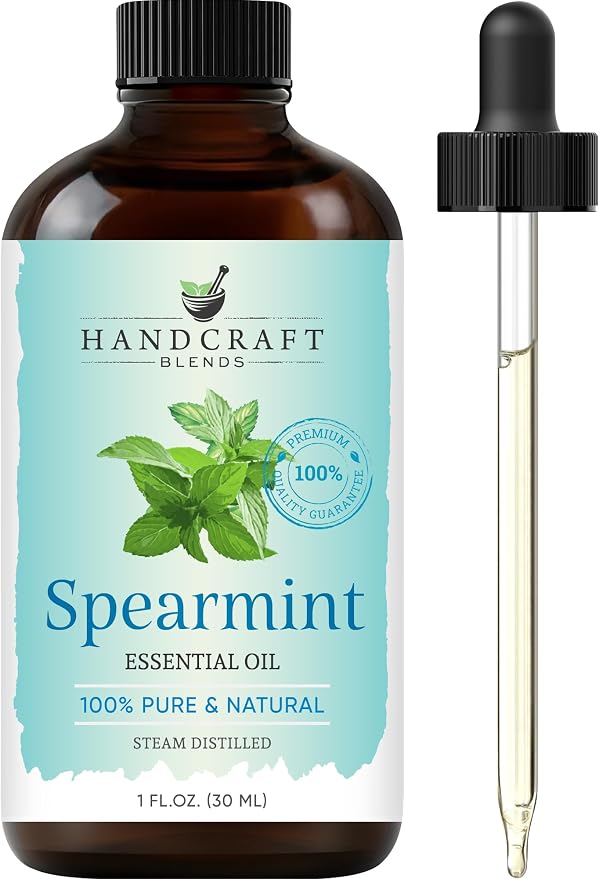 Handcraft Blends Spearmint Essential Oil – 1 Fl Oz – 100% Pure and Natural – by HandcraftBlends