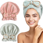 Jseng Microfiber Hair Towel Caps by Jseng