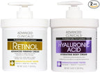 Advanced Clinicals Retinol Body Cream + Hyaluronic Acid Moisturizer 2pc by AdvancedClinicals
