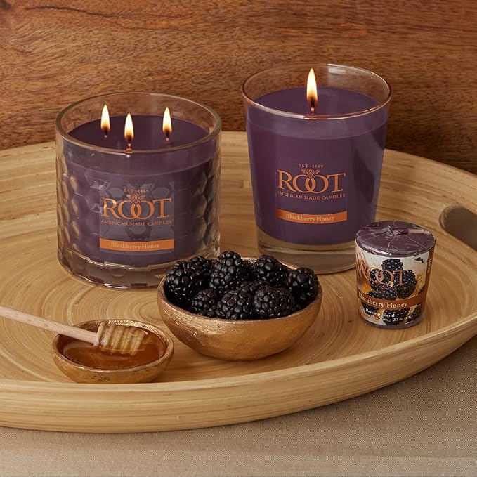 Root Candles Scented Candles Honeycomb Beeswax Blend Premium Handcrafted Candle - Image 7