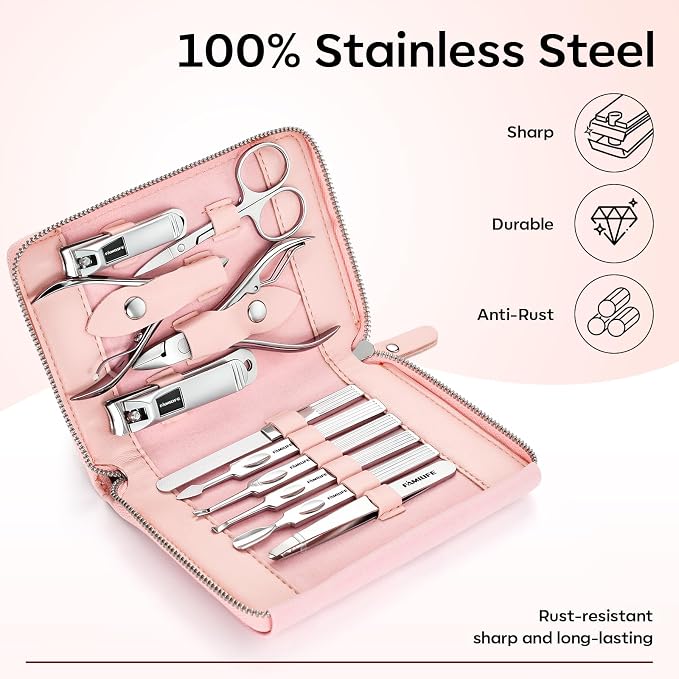 FAMILIFE Manicure Set Professional Manicure Kit Nail Kit - Image 3