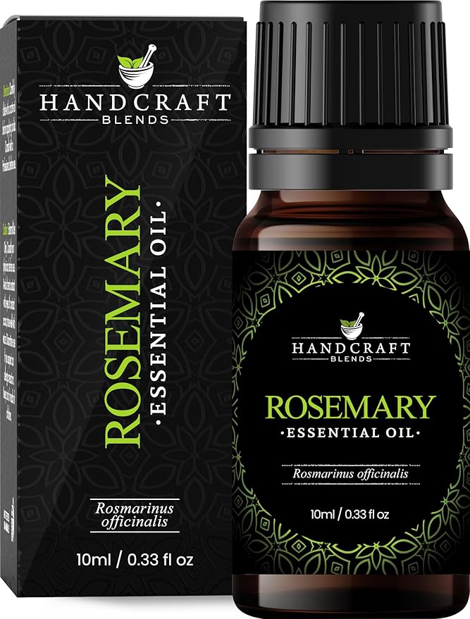 Handcraft Blends Rosemary Essential Oil – 0.33 Fl Oz – 100% Pure and Natural – by HandcraftBlends