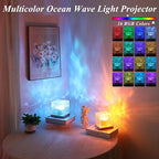 Aurora Ocean Wave Lights Projector No Wiring, Touch Cube Color Changing Light - Image 3
