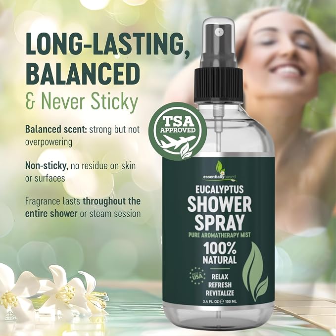 Pure Eucalyptus Shower Spray Travel Size - Image 5