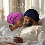 LULUSILK Mulberry Silk Lined Sleep Cap, No More Frizzy Tangled Hair, Stay On - Image 6