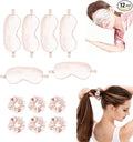 12Pcs Silk Sleep Masks Satin Eye Mask Silky Eyes Cover Blindfold Eyeshade Hair by WJingYiJia
