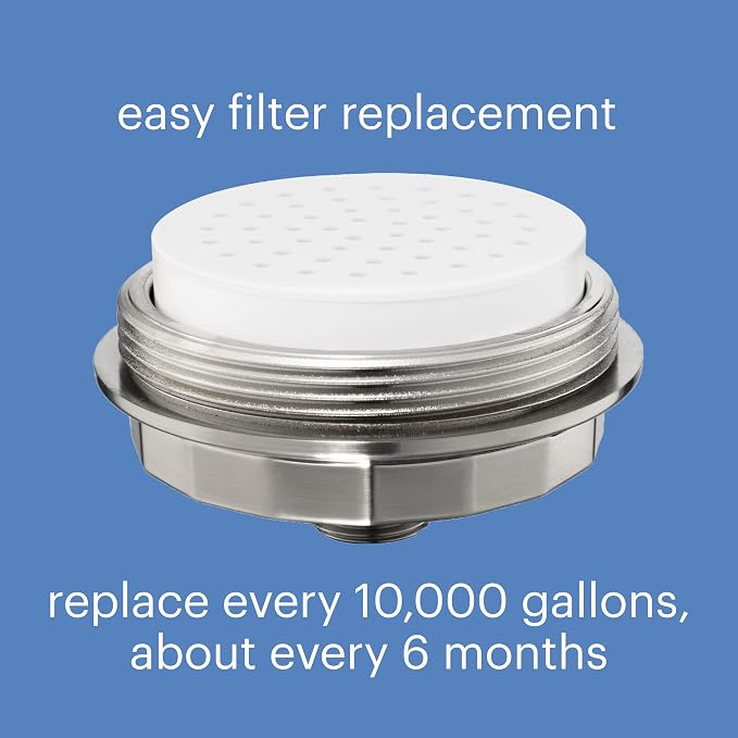 Brondell Shower Filter VivaSpring, Compact Brushed Nickel – High Output - Image 4