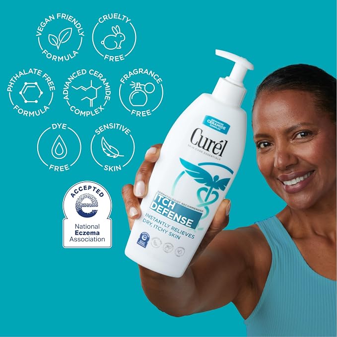 Curel Itch Defense Calming Body Lotion, Moisturizer - Image 3