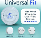 SlipX Solutions Bottomless Bath, Essential Overflow Drain Cover - Image 4