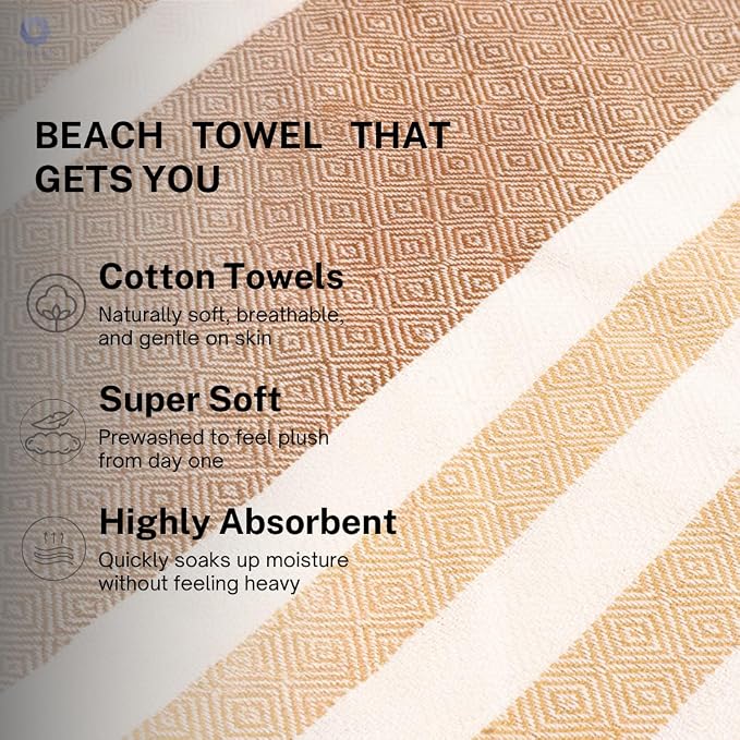 Cotton Turkish Beach Towel - Image 3