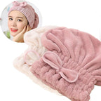 Jseng 2PC Microfiber Hair Drying Caps, Extrame Soft & Ultra Absorbent, Fast by Jseng