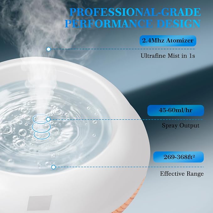 500ML Essential Oil Diffuser, Aromatherapy Diffuser - Image 6