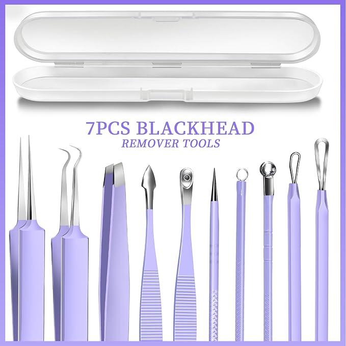 Teenitor Pimple Popper Tool Kit and Blackhead Remover Tools, Ingrown Hair - Image 2