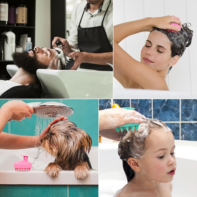 Oligei Scalp Massager 3 Pack, Shampoo Brush, Hair Scrubber - Image 4