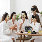 Hoteam 24 Pcs Spa Party Favors Supplies 6 Spa Headband 6 Plush Sleep Eye Mask 6 - Image 5
