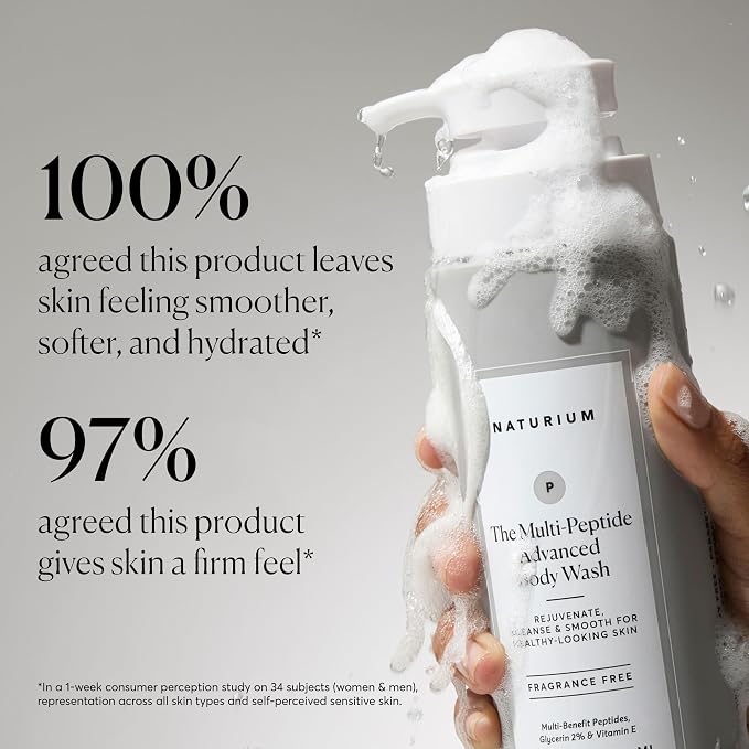 Naturium Multi-Peptide Advanced Body Wash, Rejuvenate, Cleanse & Smooth - Image 4