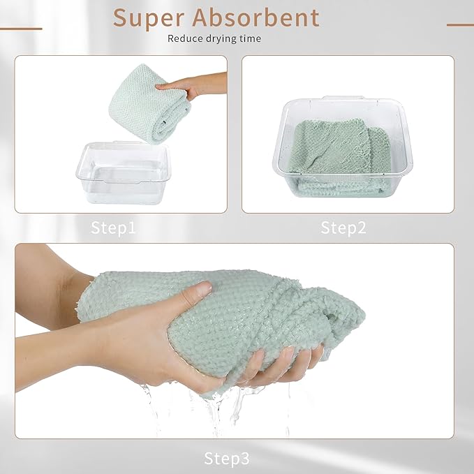 Microfiber Hair Towel Quick Dry Hair Towel Hair Drying Towels Suitable - Image 5