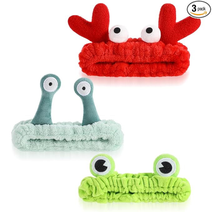 3Pcs Face Wash Headband Cute, Soft Spa Headband by Unknown