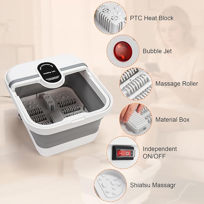 Collapsible Foot Spa Bath Massager - Image 2
