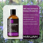 Rosemary Essential Oil 30ML/1.01FL.OZ, MAYJAM Premium Rosemary Oil Essential - Image 3
