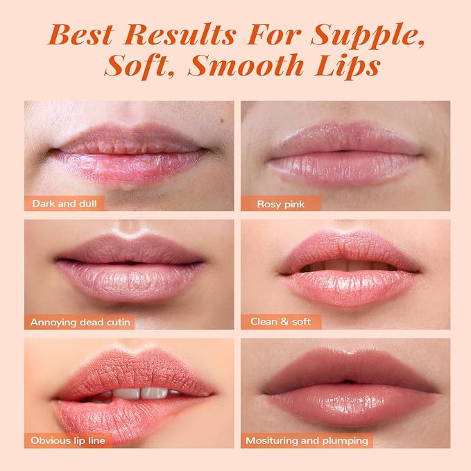 ANAI RUI Lip Scrub & Mask Set, Lip Scrubber Exfoliator, Lip Sugar Scrub - Image 6